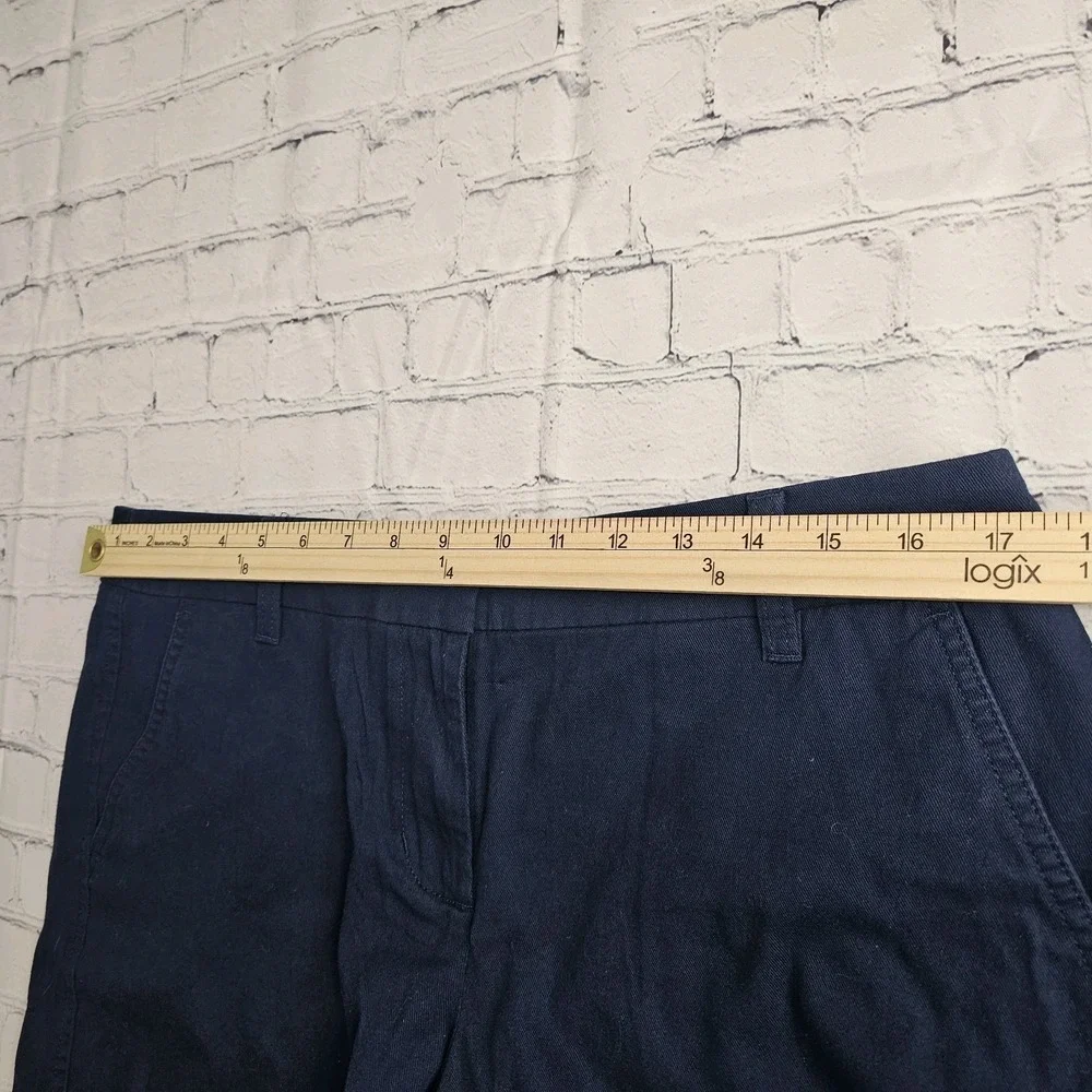 NEW J.Crew Classic Chino Shorts Womens Size 10 Navy Blue 5